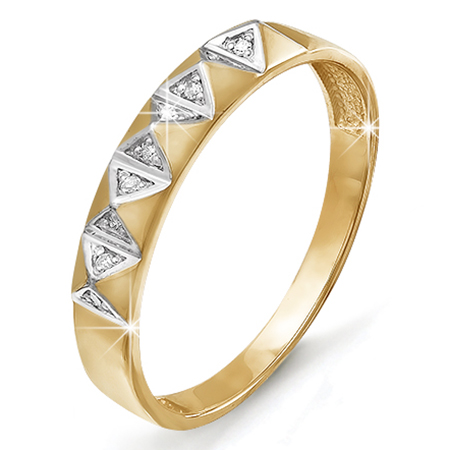 Кольцо, золото, бриллиант, БР110561